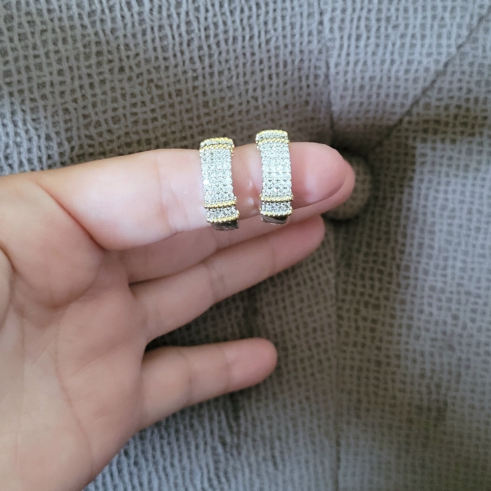 Cote d'Argent Cubic Zirconia💎 Hoops - NWT - Picture 11 of 15